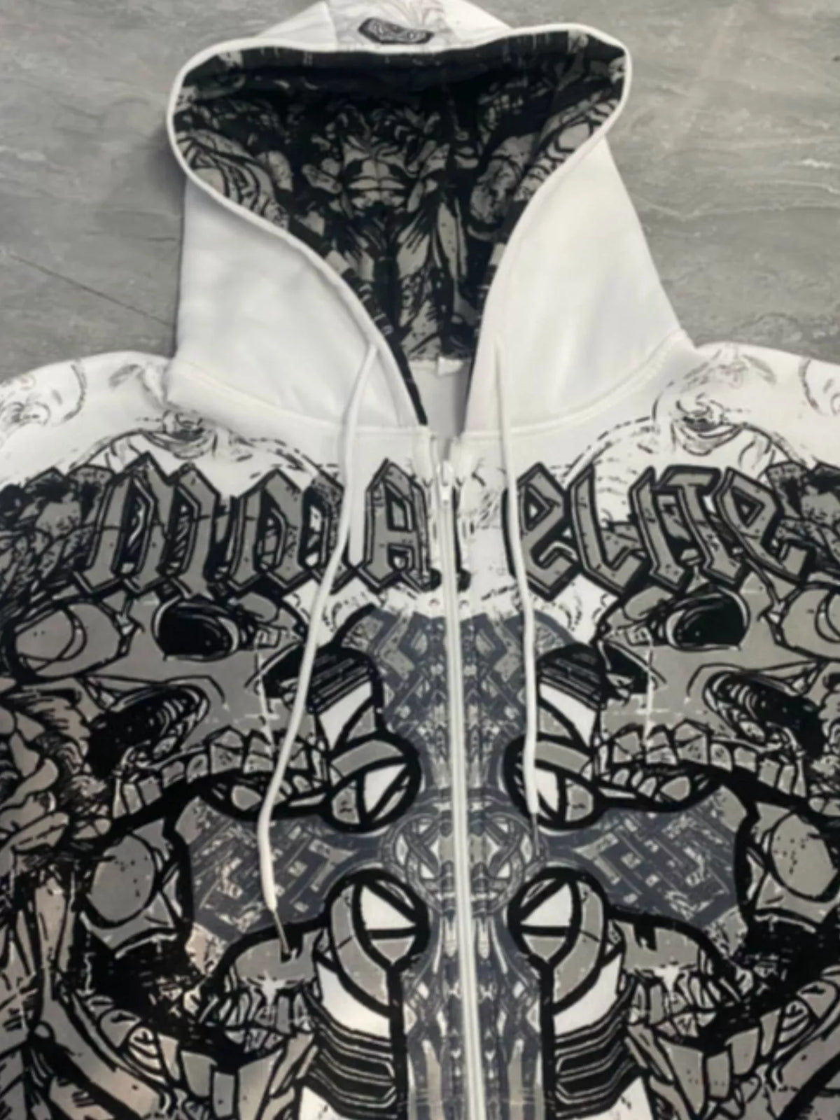 Halloween Gothic Graphic Zip-Up Hoodie, view 17