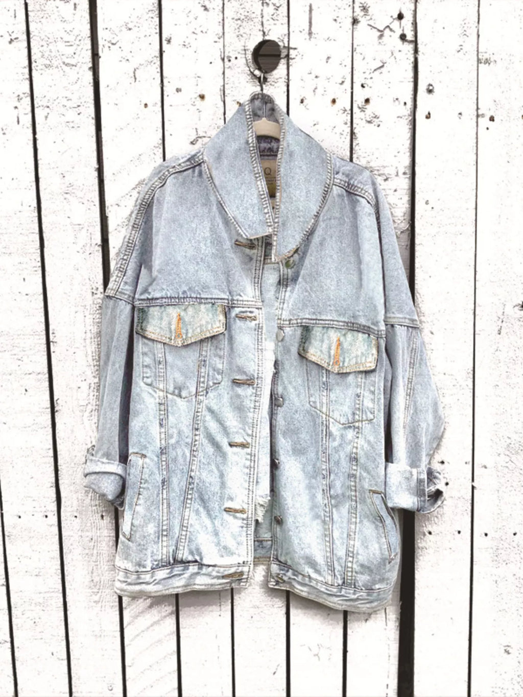 Full Size Skull Graphic Button Up Denim Jacket Plus Size - Lilixa.store