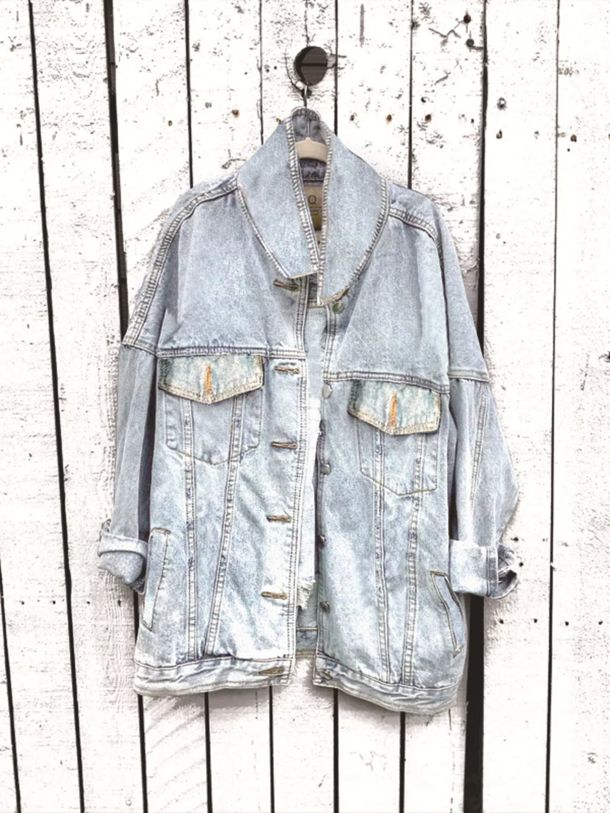 Full Size Skull Graphic Button Up Denim Jacket Plus Size - Lilixa.store