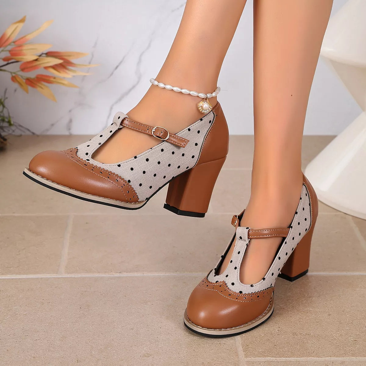 Point Toe Block Heels Pumps - Lilixa.store