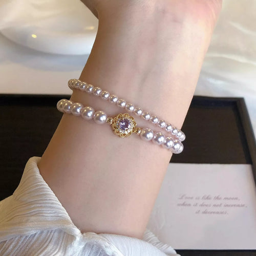 18K Gold-Plated Pearl Bracelet - Lilixa.store