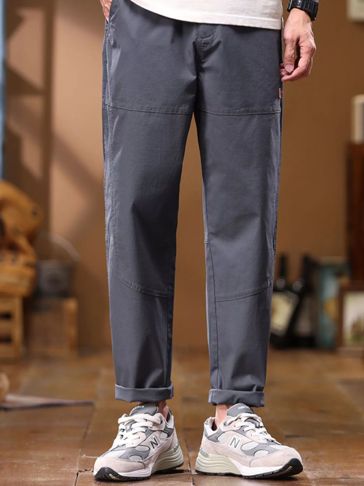 Men's Full Size Loose Fit Pants Plus Size, view 3