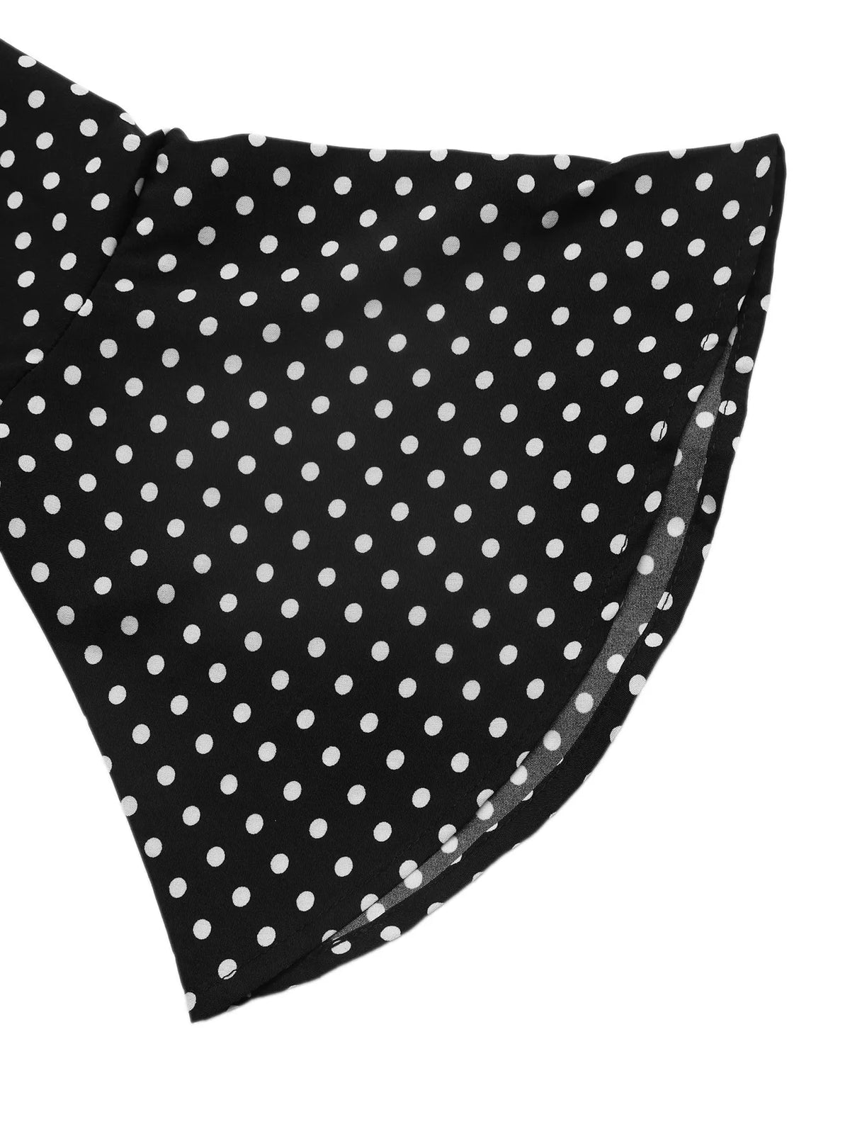 Polka Dot Flare Sleeve Maxi Dress - Lilixa.store