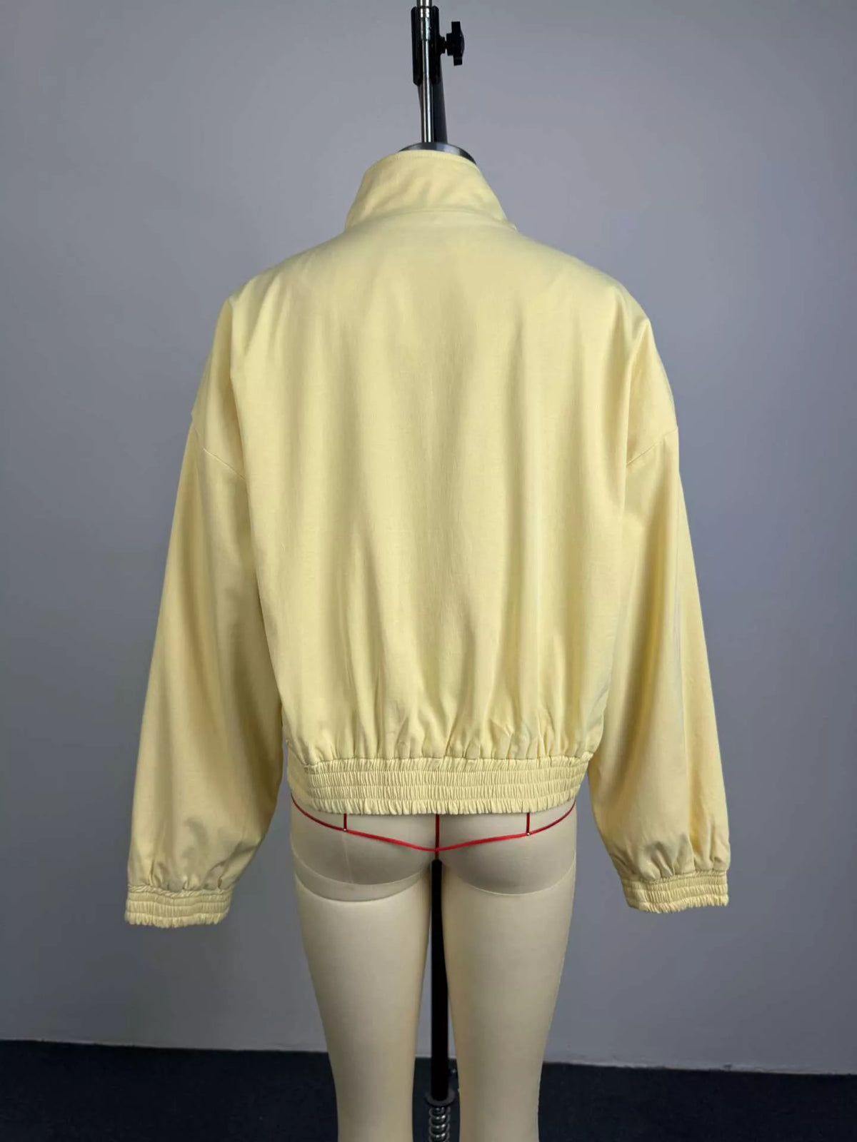 Zip Up Oversized Bomber Jacket, view 6
