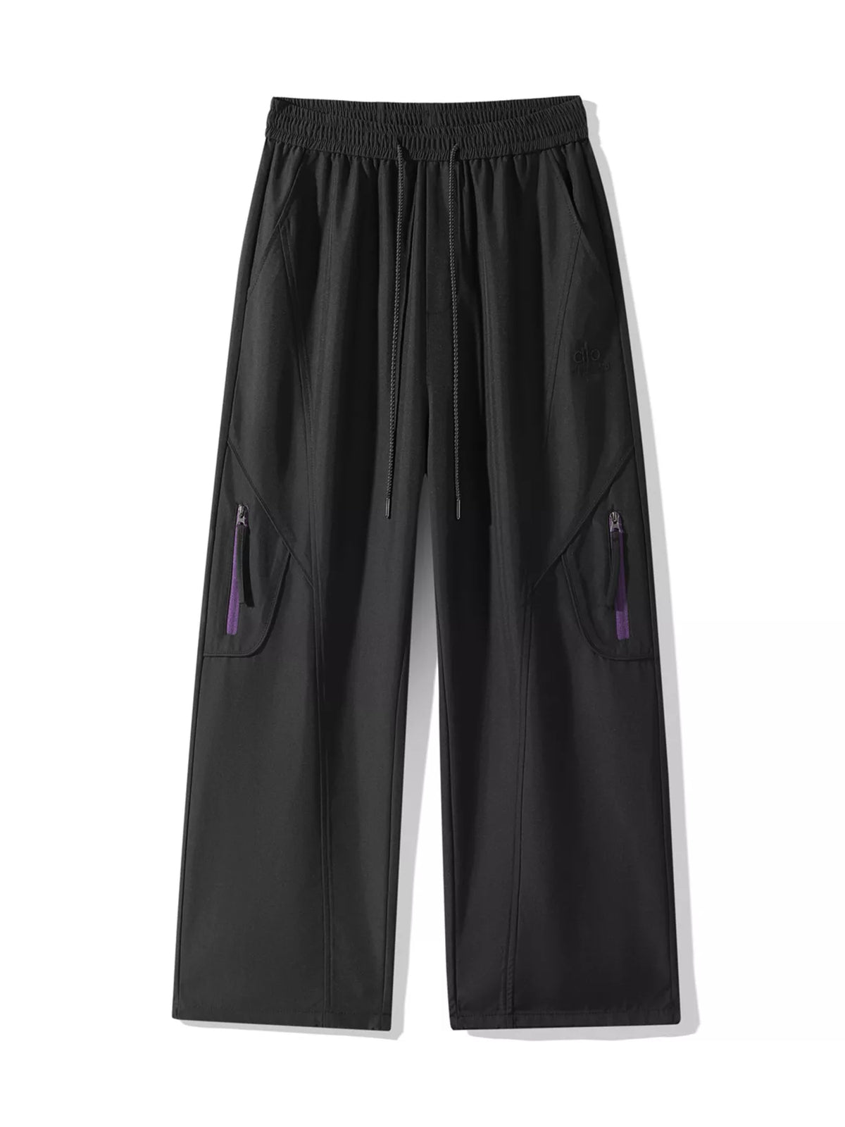 Men's Plus Size Loose Fit Cargo Pants with Zipper Pocket, view 4