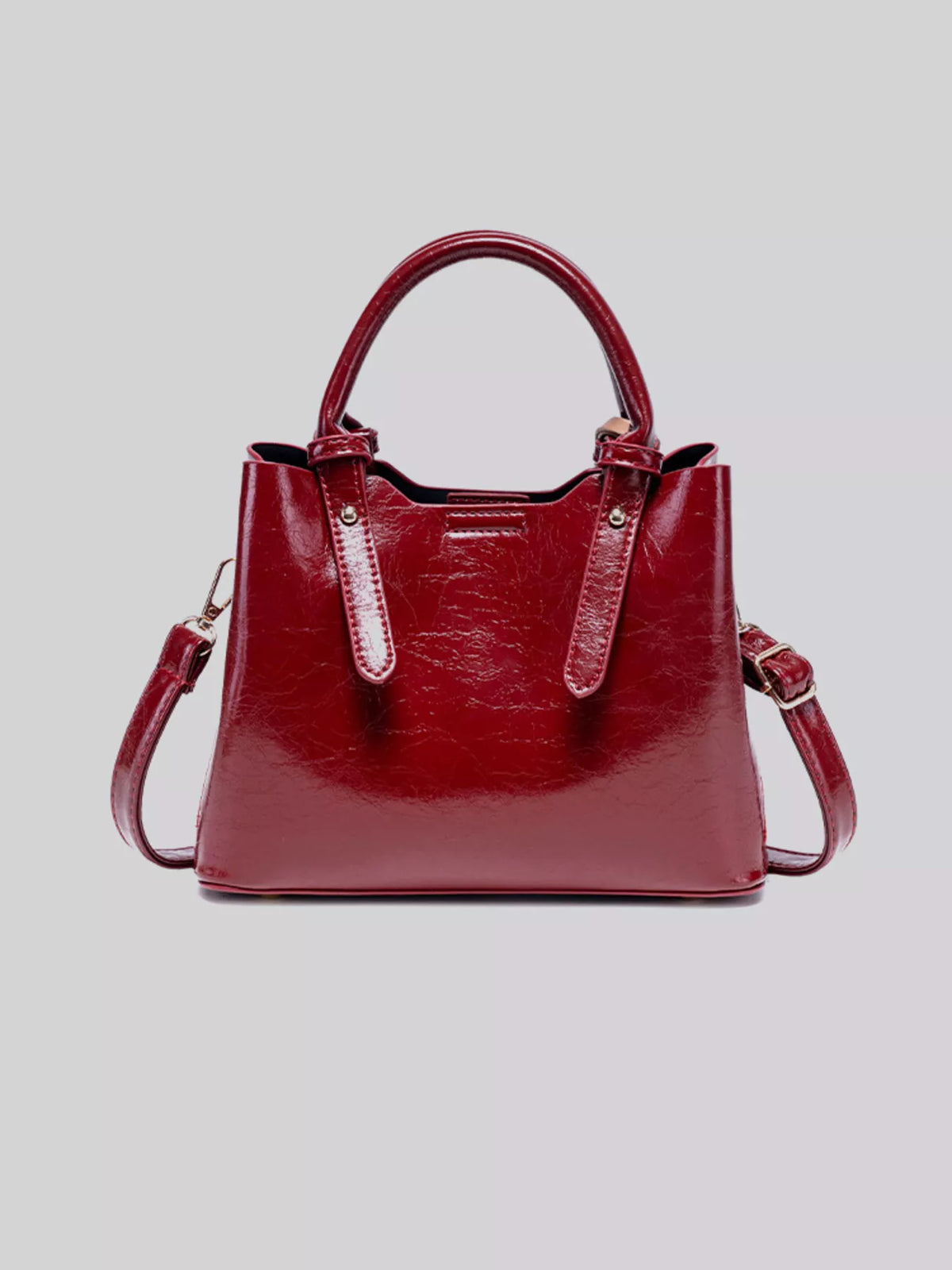 Top Handle Texture Handbag