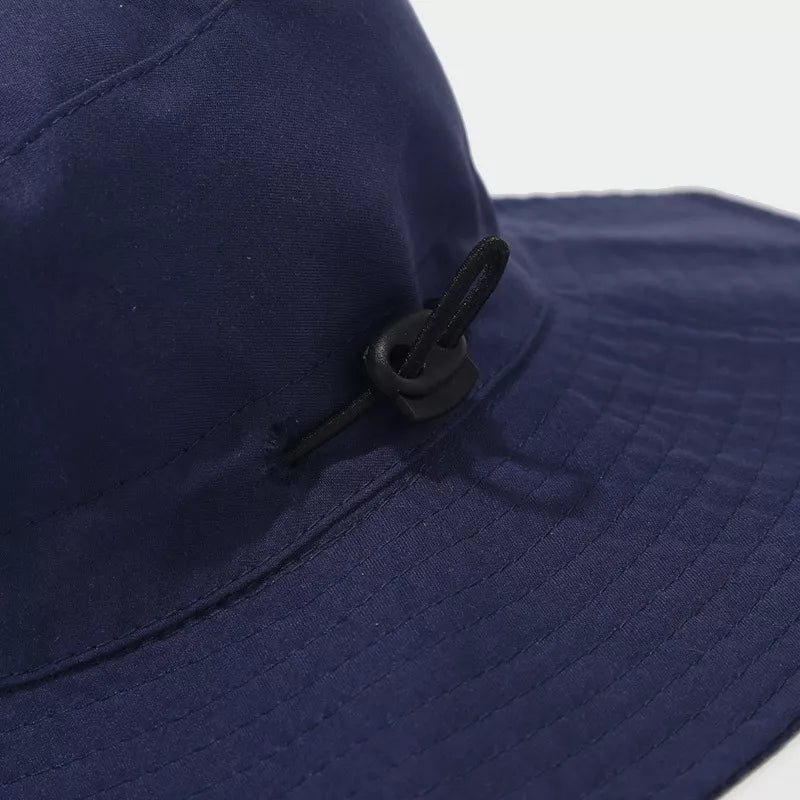 Children's Sun Protection Bucket Hat in Navy, view 5