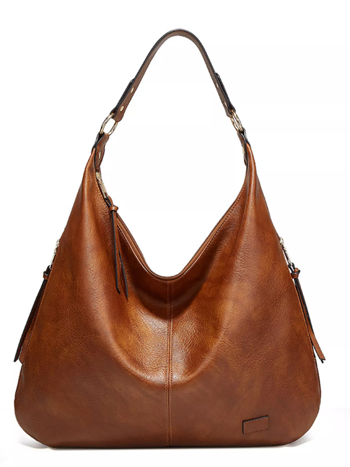 Leather Slouchy Shoulder Bag