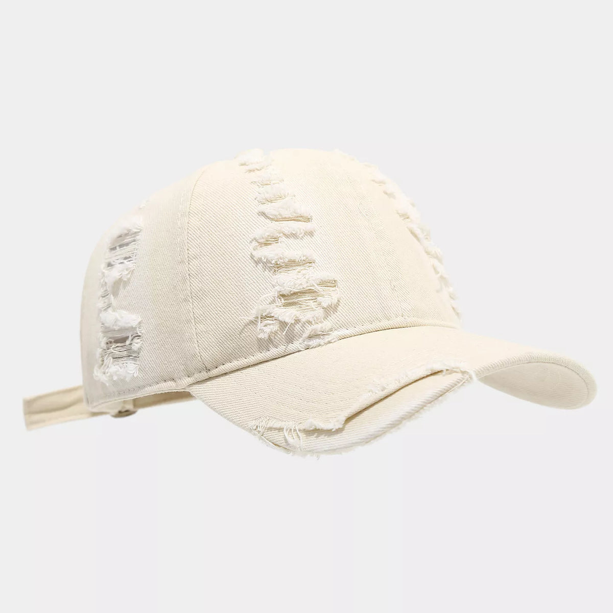 Distressed Cotton Baseball Cap - Lilixa.store