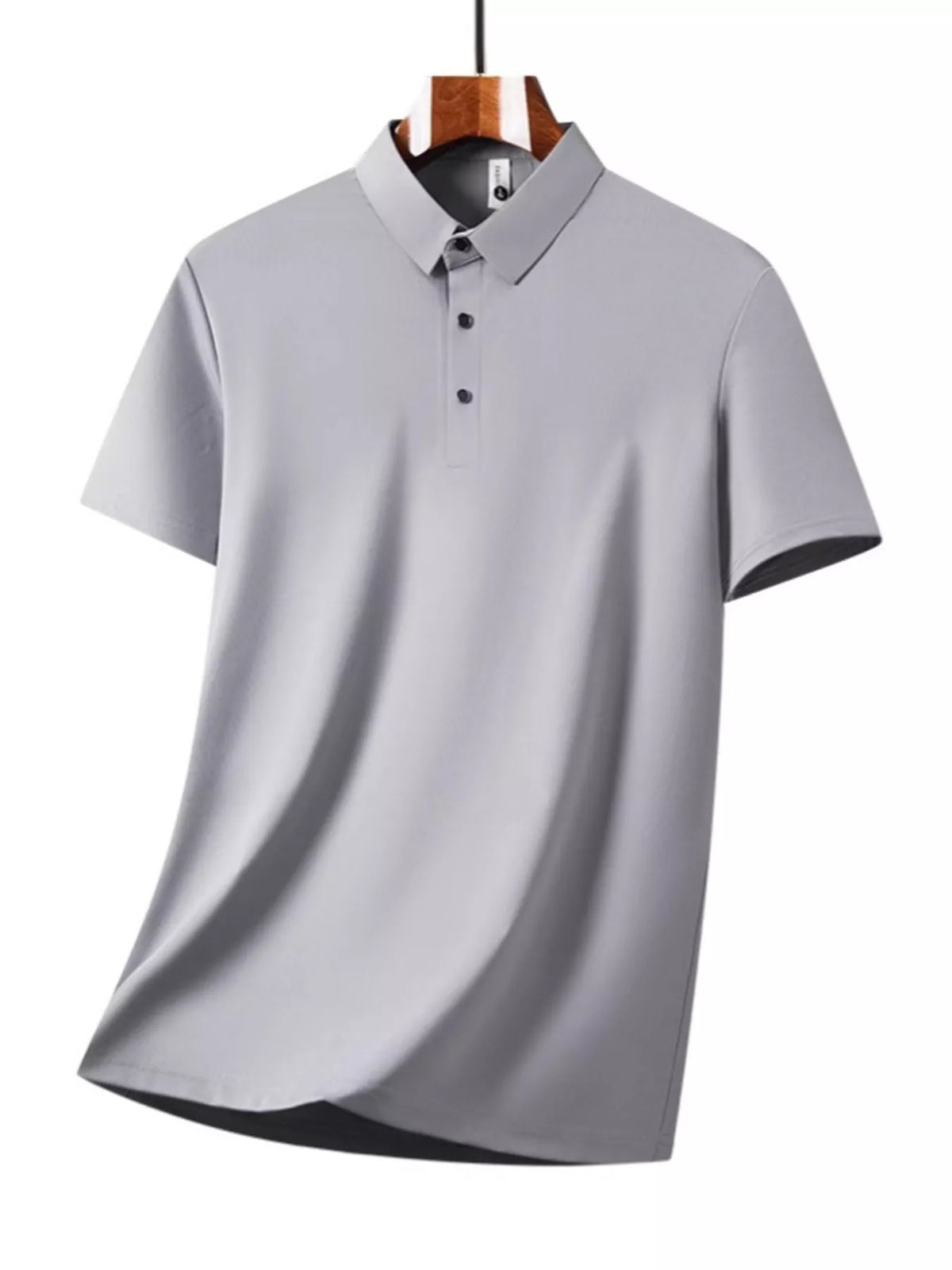Men's Plus Size Button Detail Short Sleeve Top and Pants Set
