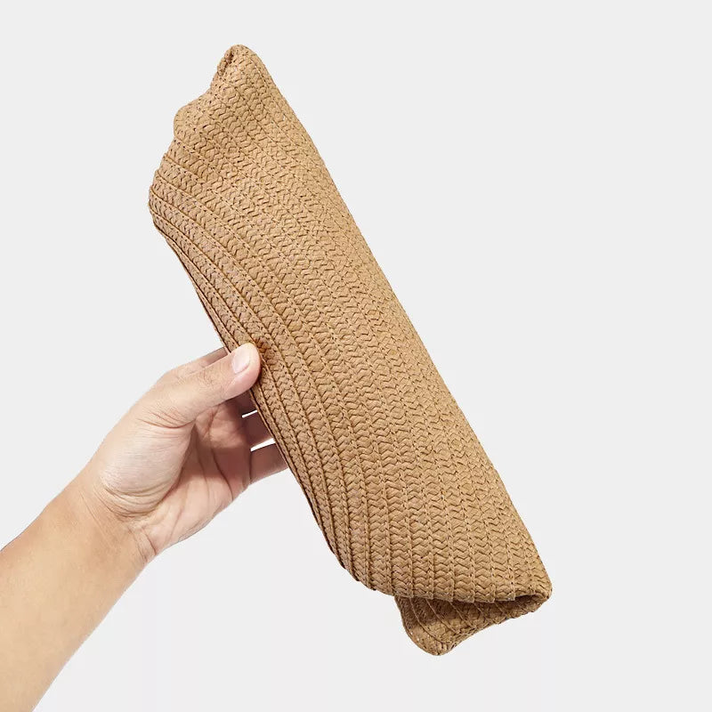 Oversized Wide Brim Straw Sun Hat - Lilixa.store