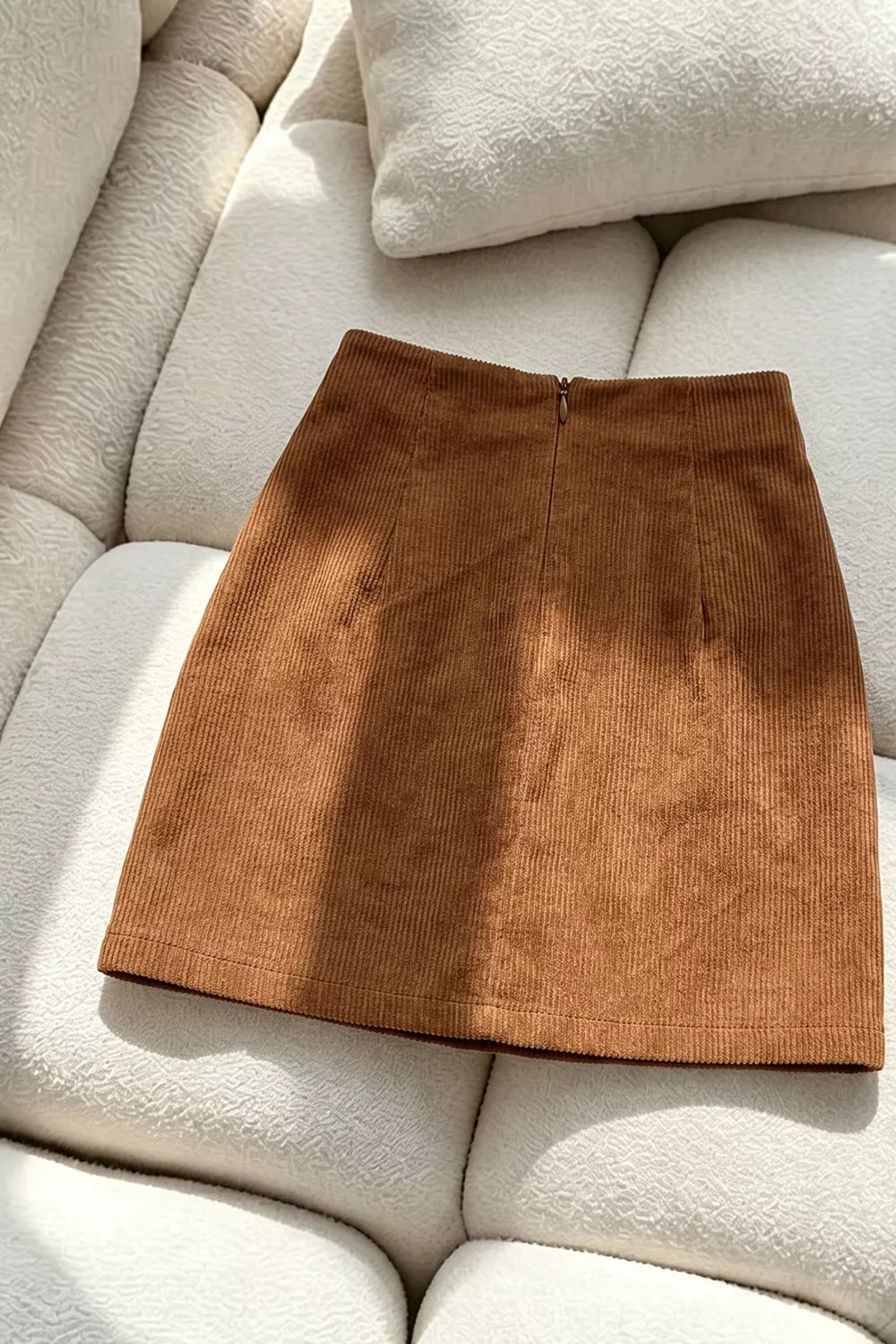 Metal Buckle Detail Mini Skirt