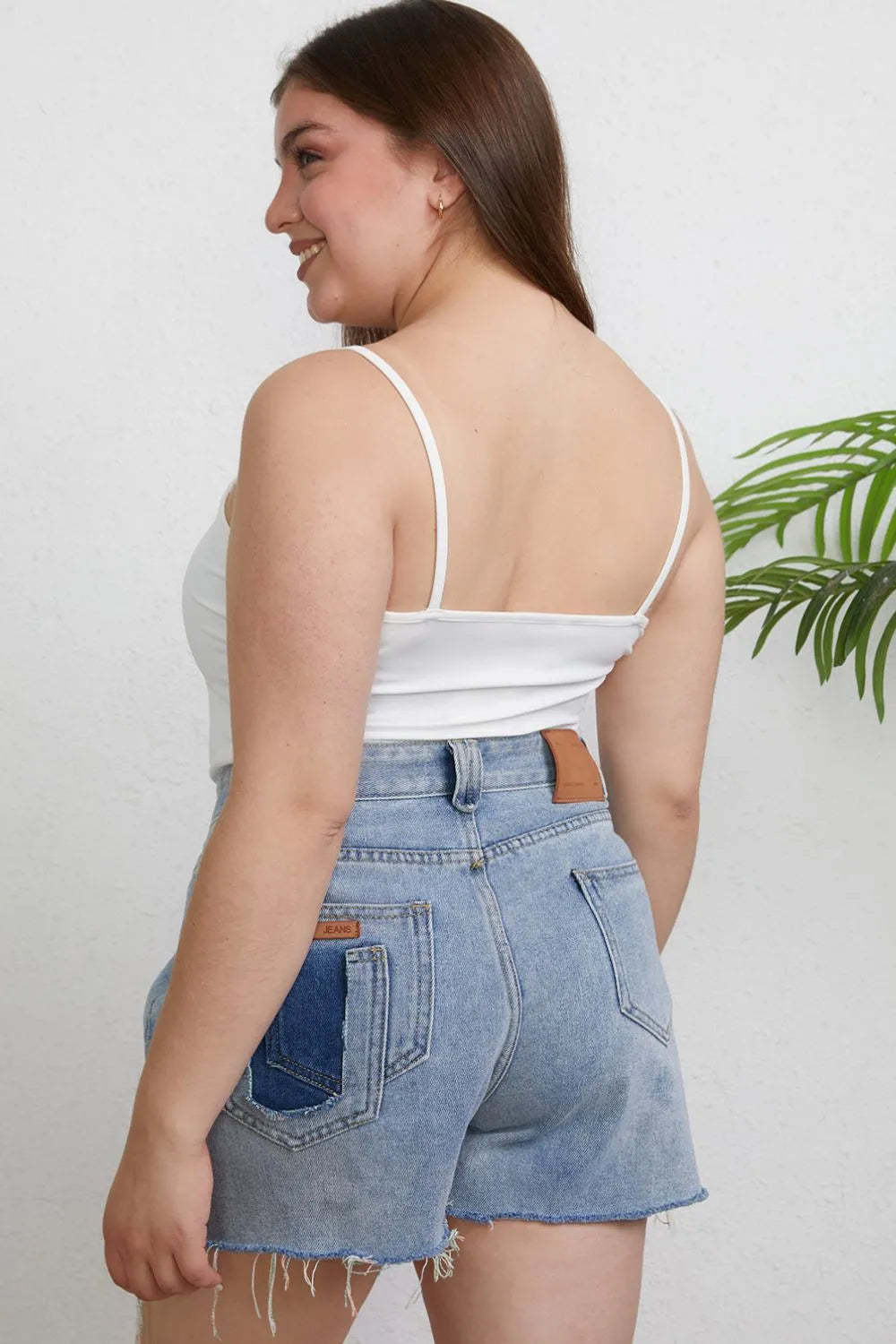 Basic Bae Full Size Round Neck Slim Cami Plus Size - Lilixa.store