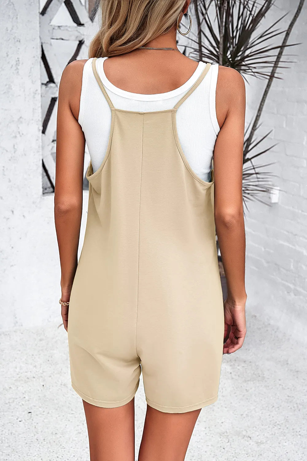 Devine Spaghetti Strap Romper with Pockets - Lilixa.store