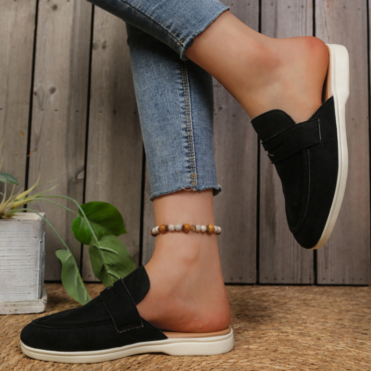 Round Toe Slip-Ons, view 3