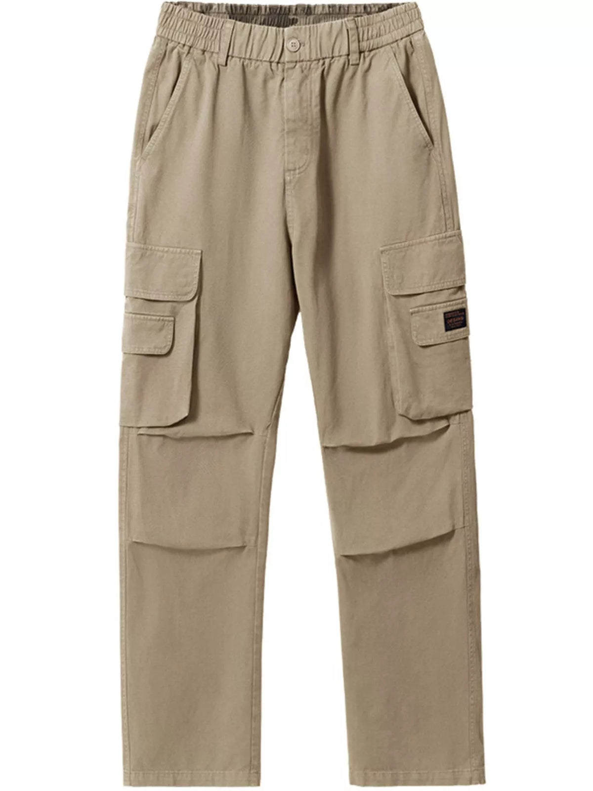 Men's Full Size Elastic Waist Cargo Pants Plus Size, view 9