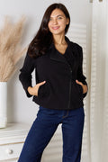 Culture Code Full Size Zip-Up Jacket with Pockets - Lilixa.store