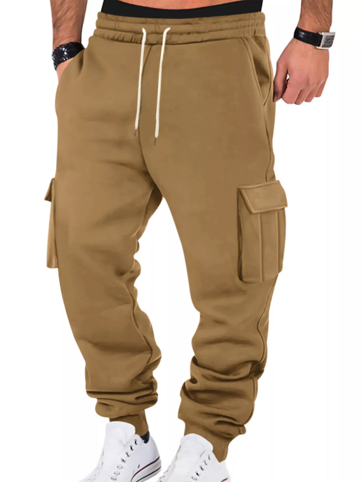 Men's Full Size Casual Joggers with Multi-Pocket Plus Size - Lilixa.store