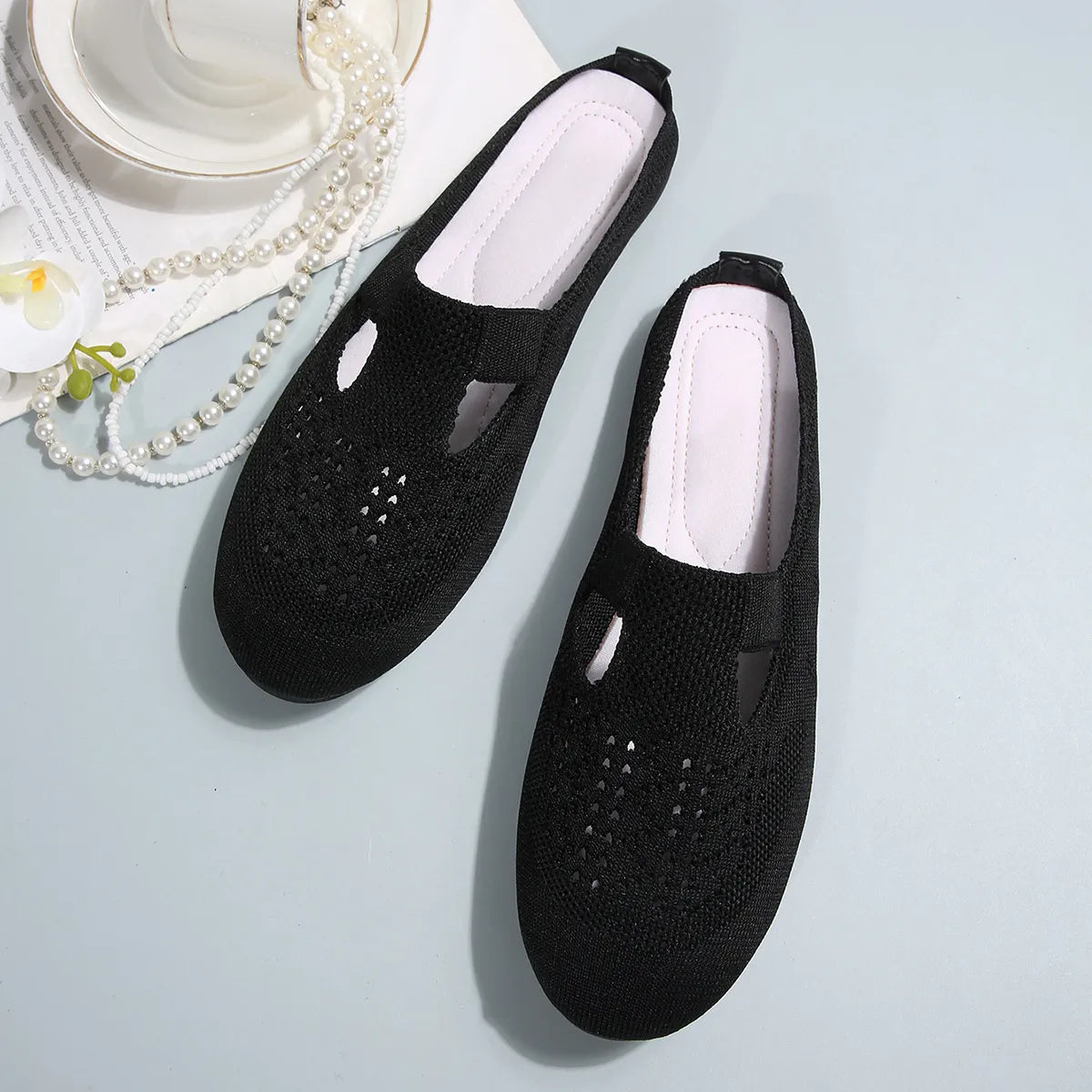 Round Toe Flat Slip-Ons, view 6