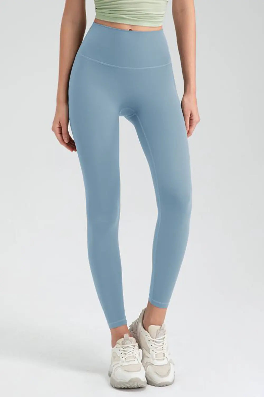 Wide Waistband High Waist Sport Leggings - Lilixa.store