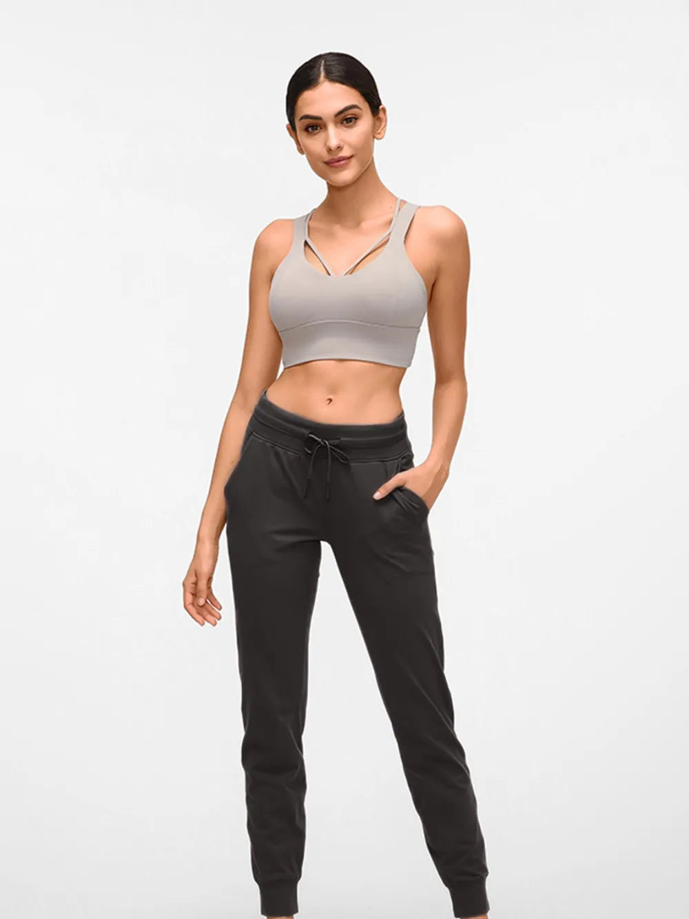 Millennia Double Take Tied Joggers with Pockets - Lilixa.store