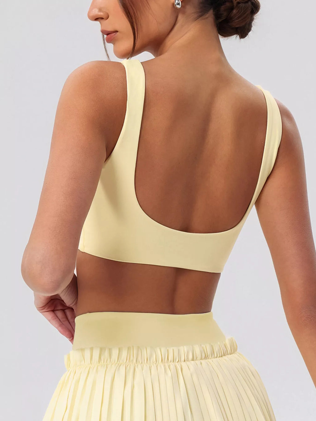 Sleeveless Top and Pleated Skirt Active Set - Lilixa.store