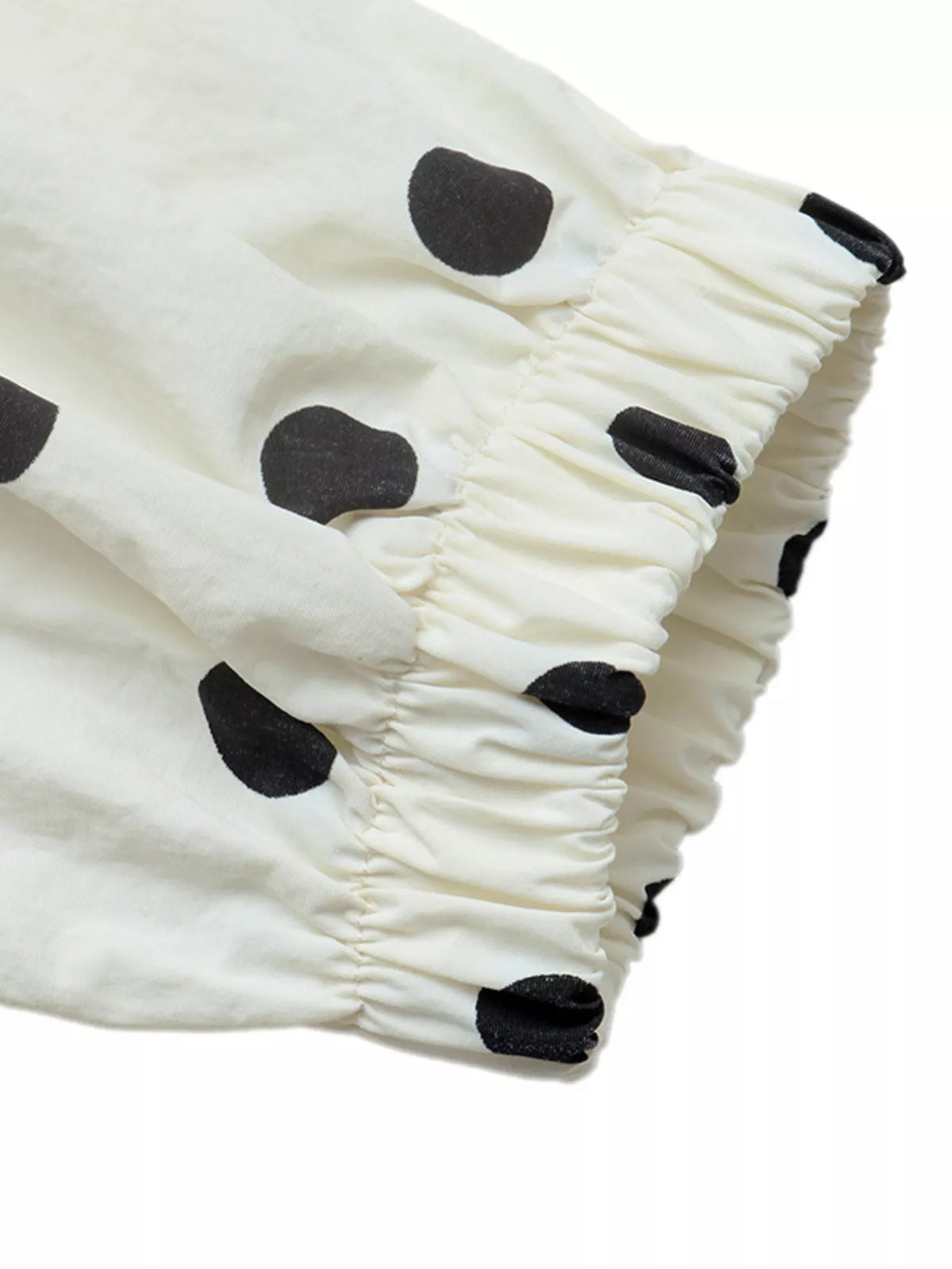 Polka Dot Stand-Collar Casual Jacket