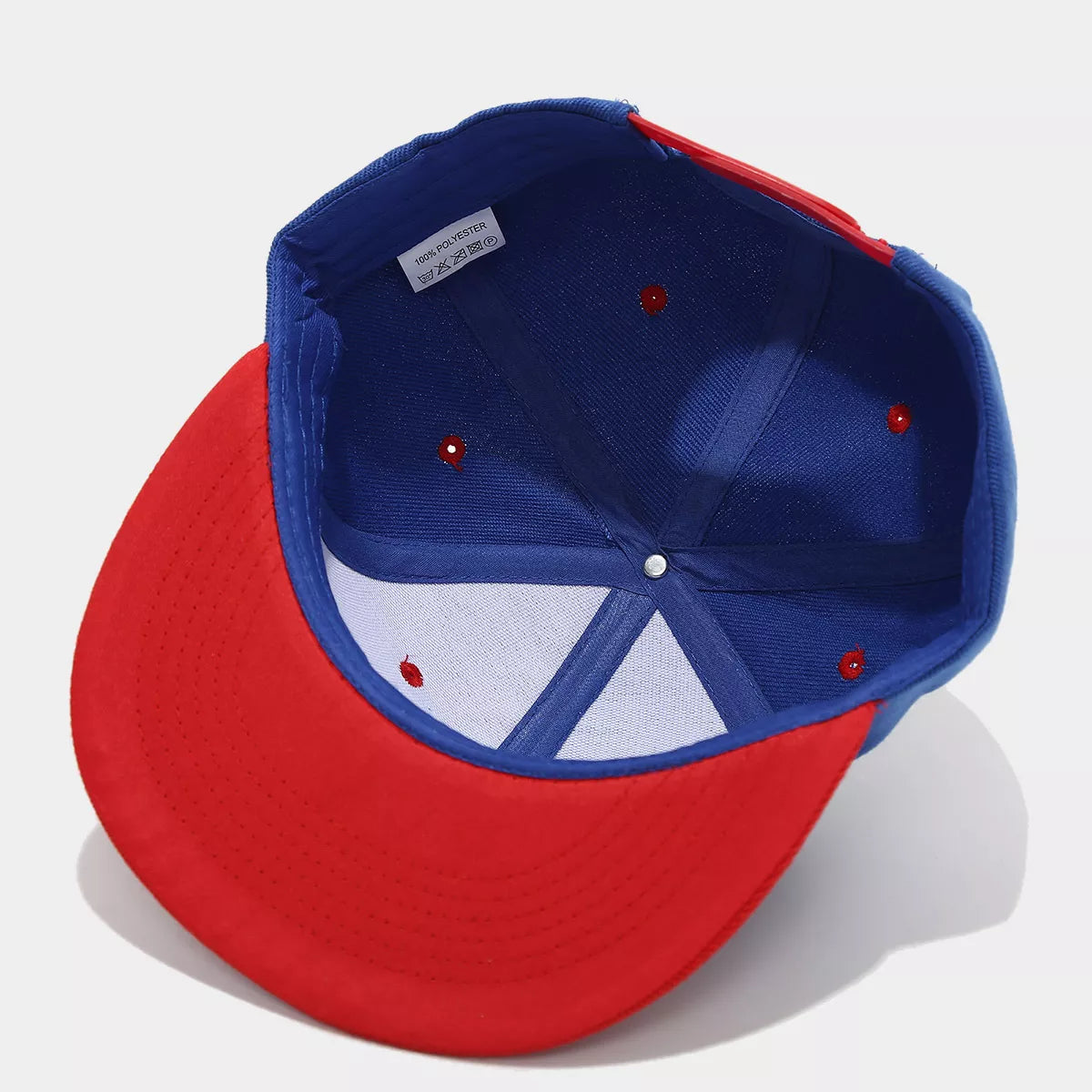 Color Block Flat Brim Baseball Cap - Lilixa.store