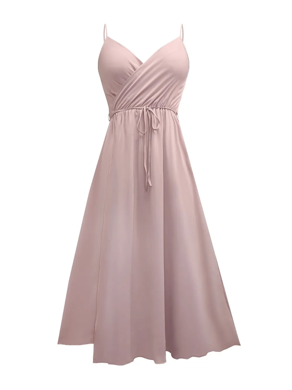 Honey Tied Surplice Sleeveless Cami Dress - Lilixa.store