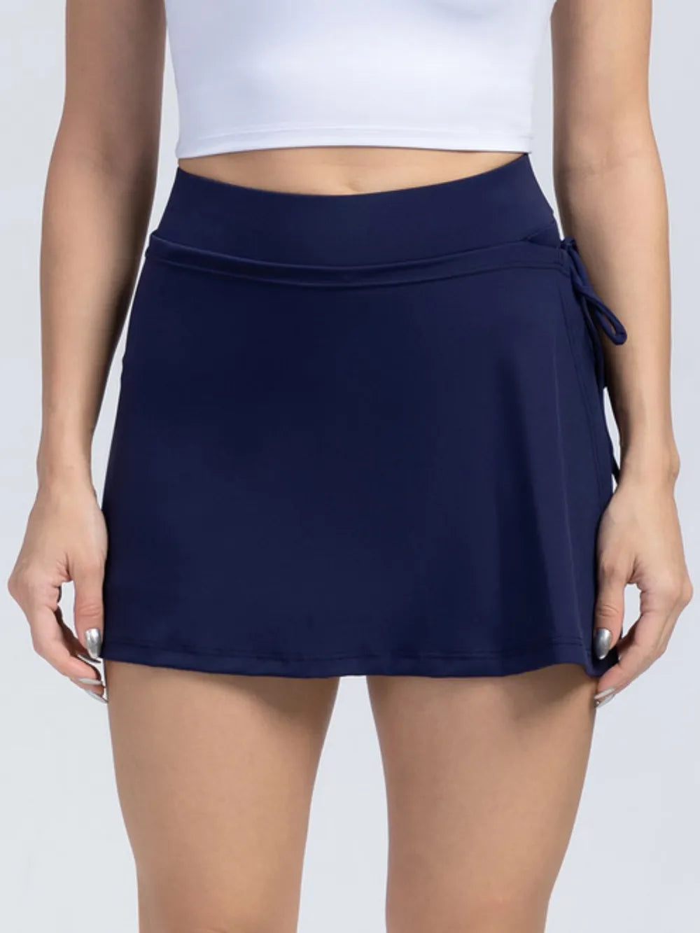 High Waist Active Skort with Pockets - Lilixa.store