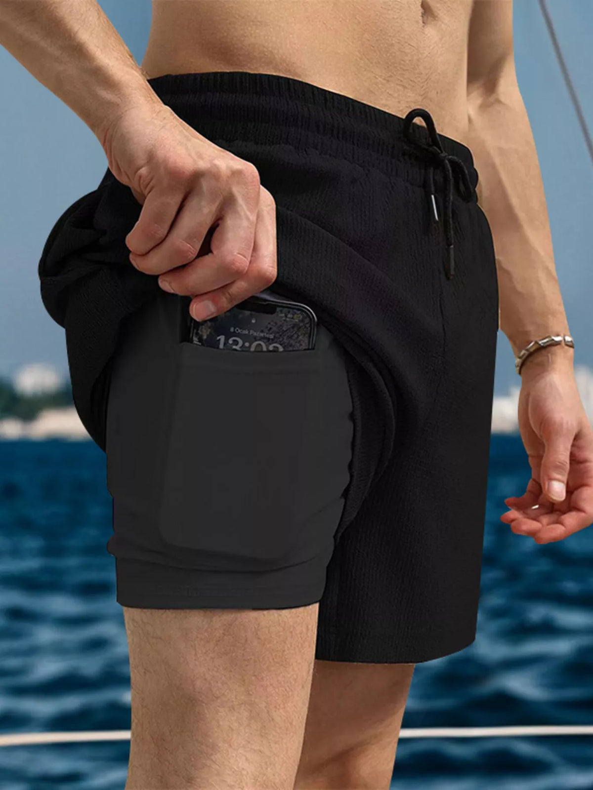 Men's Drawstring Causal Shorts - Lilixa.store