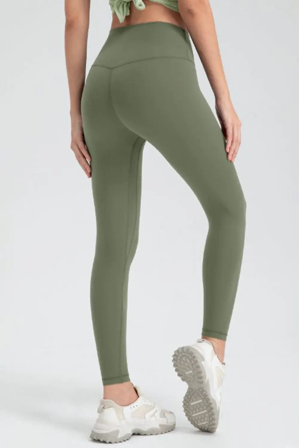Wide Waistband Slim Fit Active Leggings - Lilixa.store