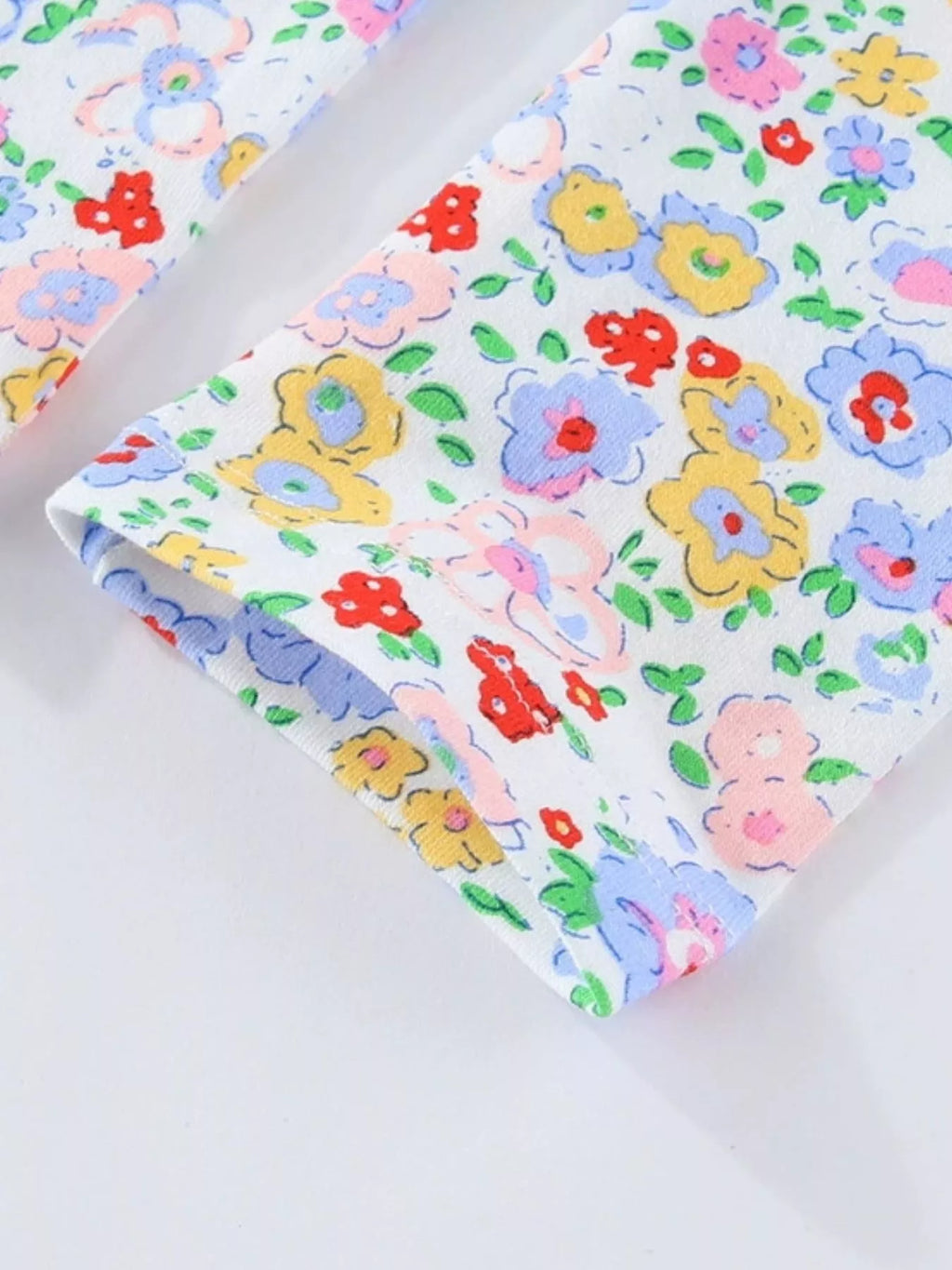 Children's Floral Print Stretch Leggings - Lilixa.store