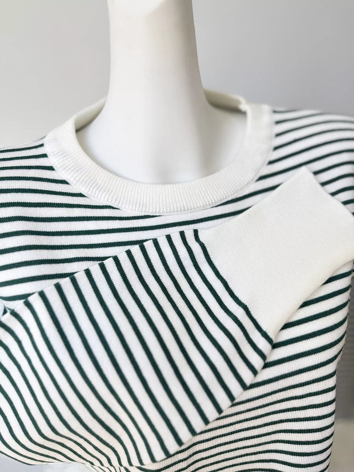 Striped Round Neck Knit Top, view 25