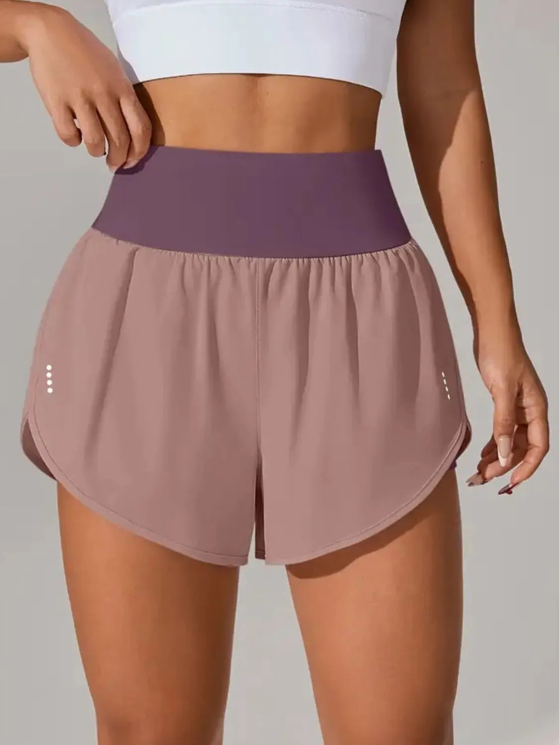 Pocketed High Waist Active Shorts - Lilixa.store