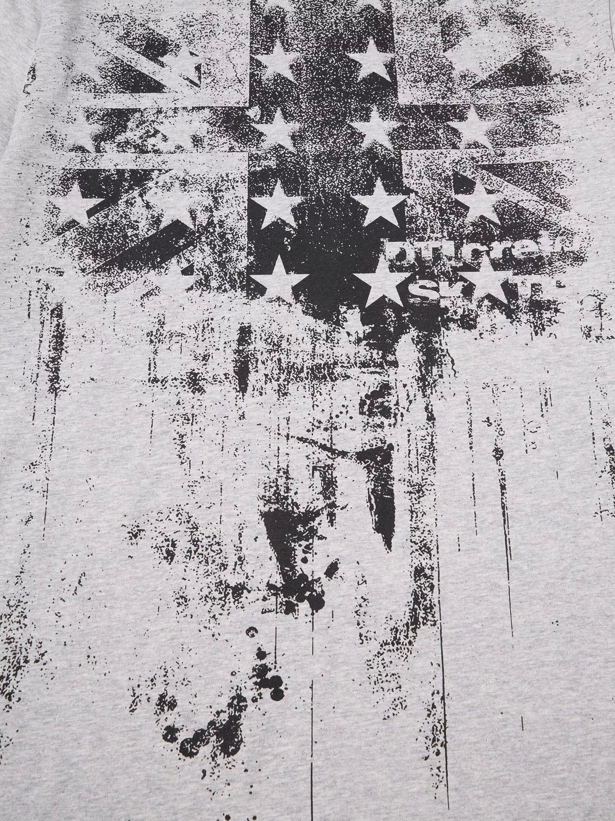 Men's America Flag Graphic Long Sleeve T-Shirt