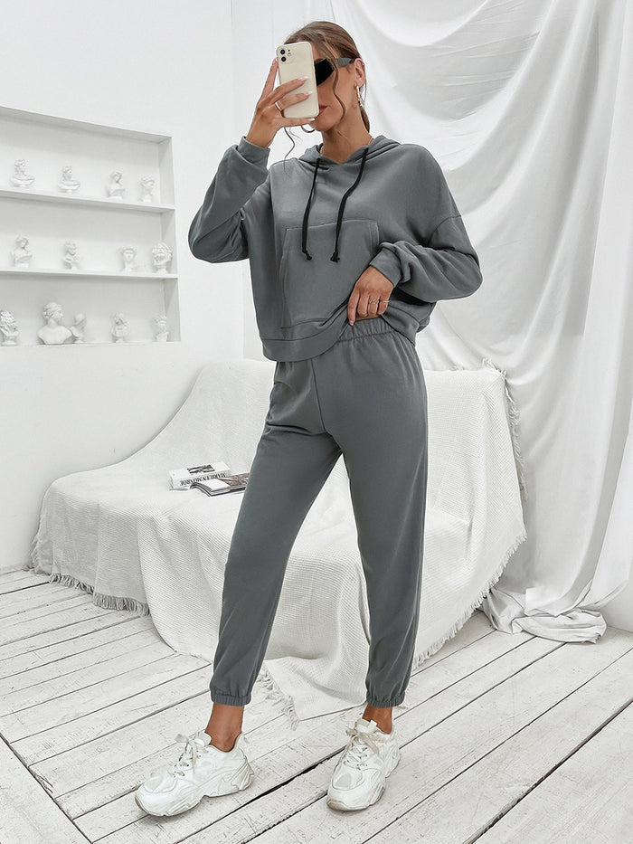 Ivy Lane Sports Hoodie and Joggers Set - Lilixa.store