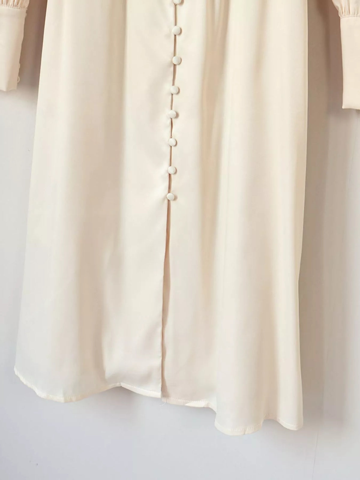 V-Neck Lantern Sleeve Midi Dress, view 7