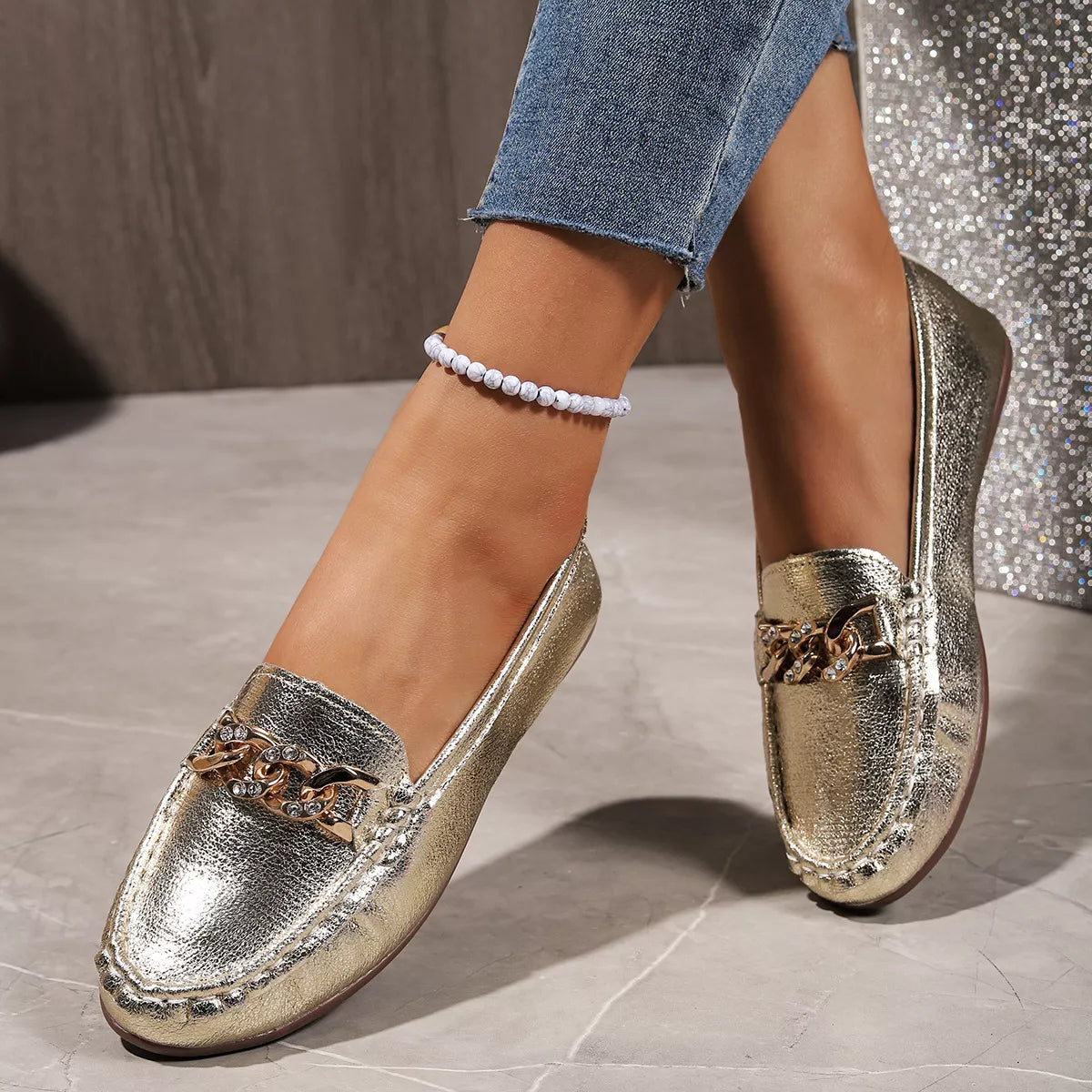 Round Toe Slip-Ons - Lilixa.store