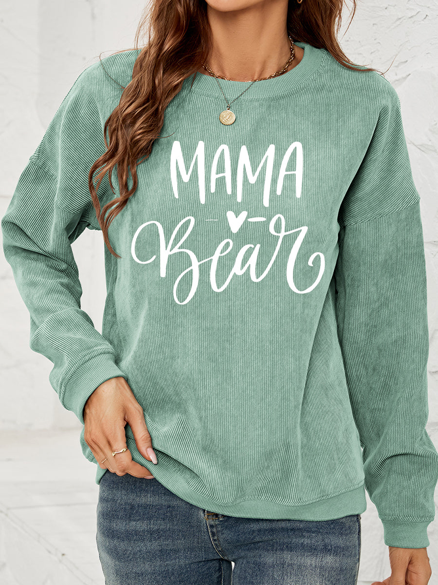 MAMA Graphic Round Neck Sweatshirt - Lilixa.store