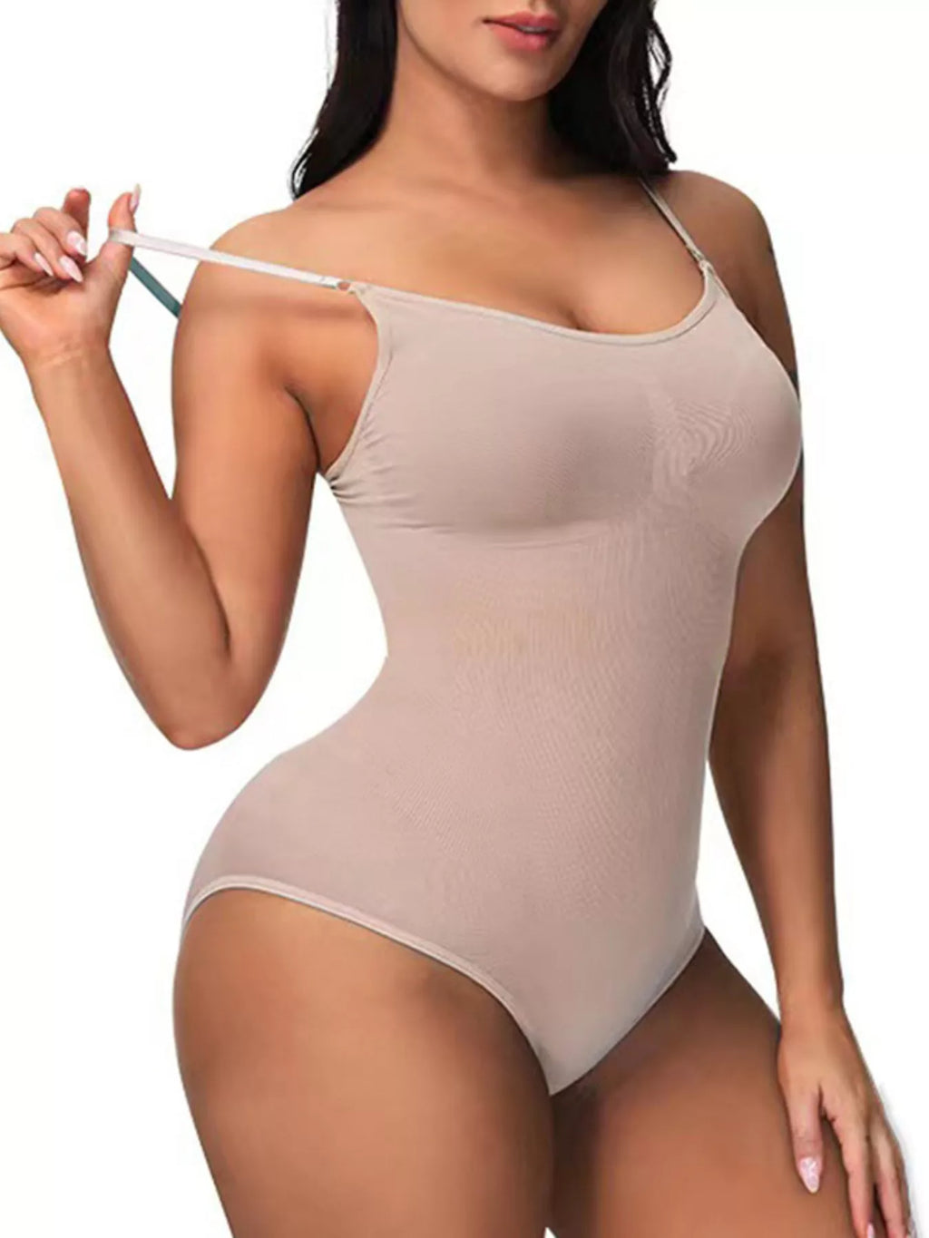 Full Size Seamless Scoop Neck Shaping Bodysuit Plus Size - Lilixa.store