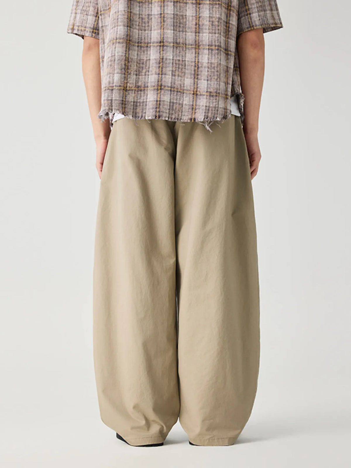 Men's Wide Leg Casual Pants in Khaki, view 3