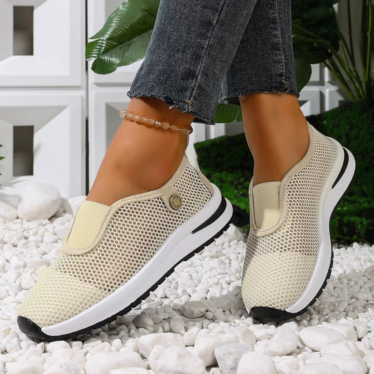 Breathable Mesh Slip-Ons - Lilixa.store