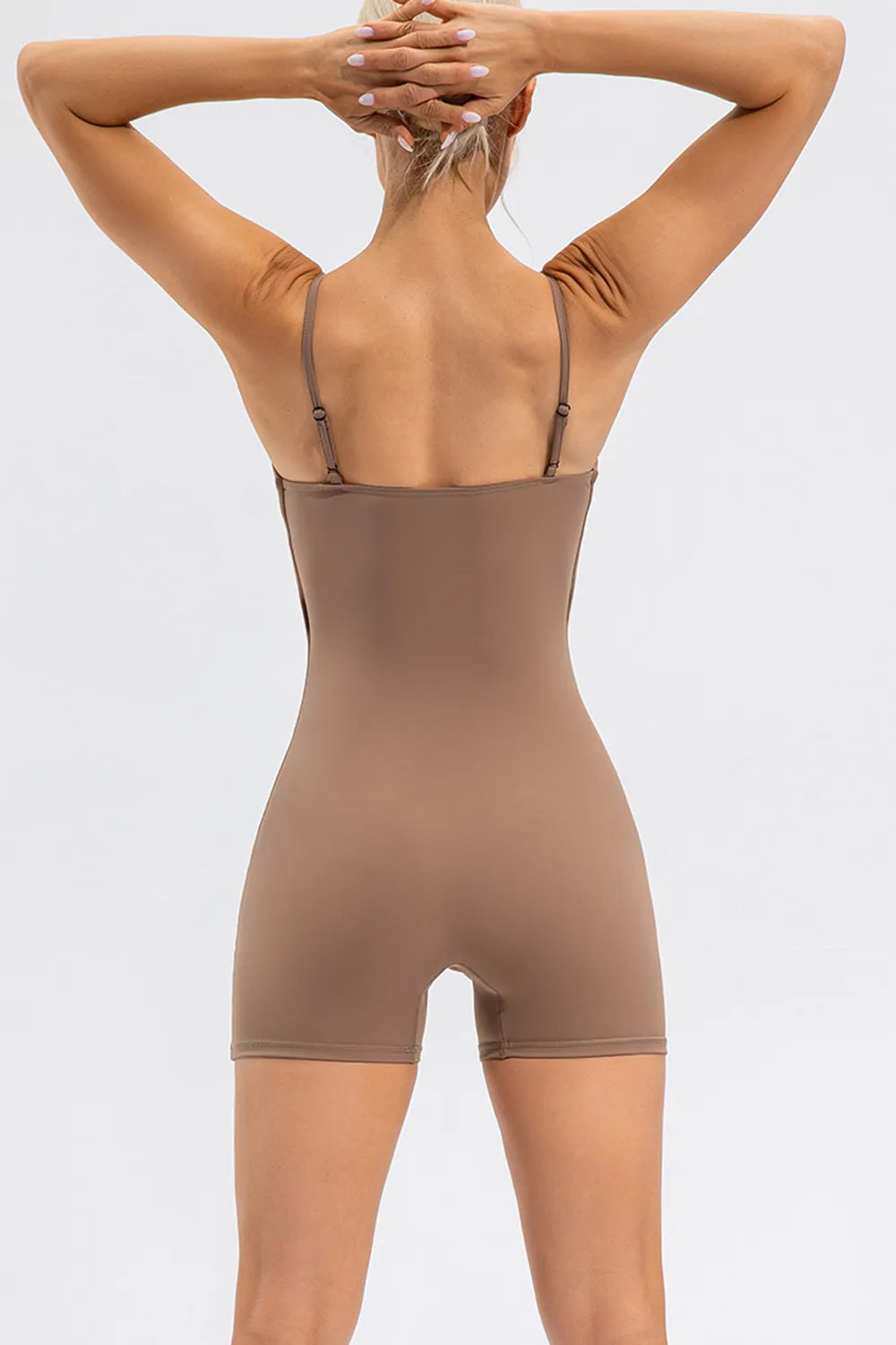 Spaghetti Strap Round Neck Romper - Lilixa.store