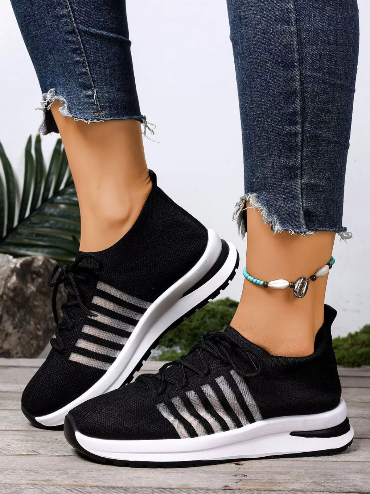 Round Toe Lace Up Athletic - Lilixa.store