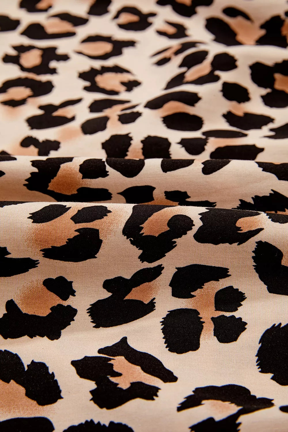 Leopard Print Tie-Neck Blouse, view 8