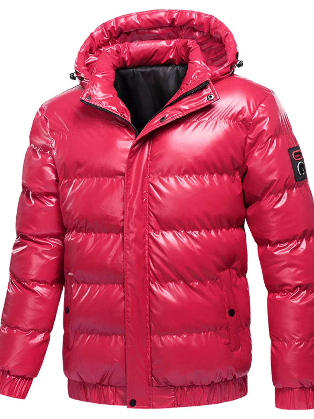 Men's Plus Size Zip Up Hooded Puffer Jacket - Lilixa.store