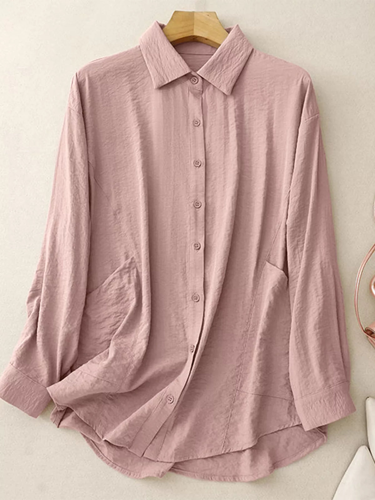 Button-Down Long Sleeve Shirt - Lilixa.store