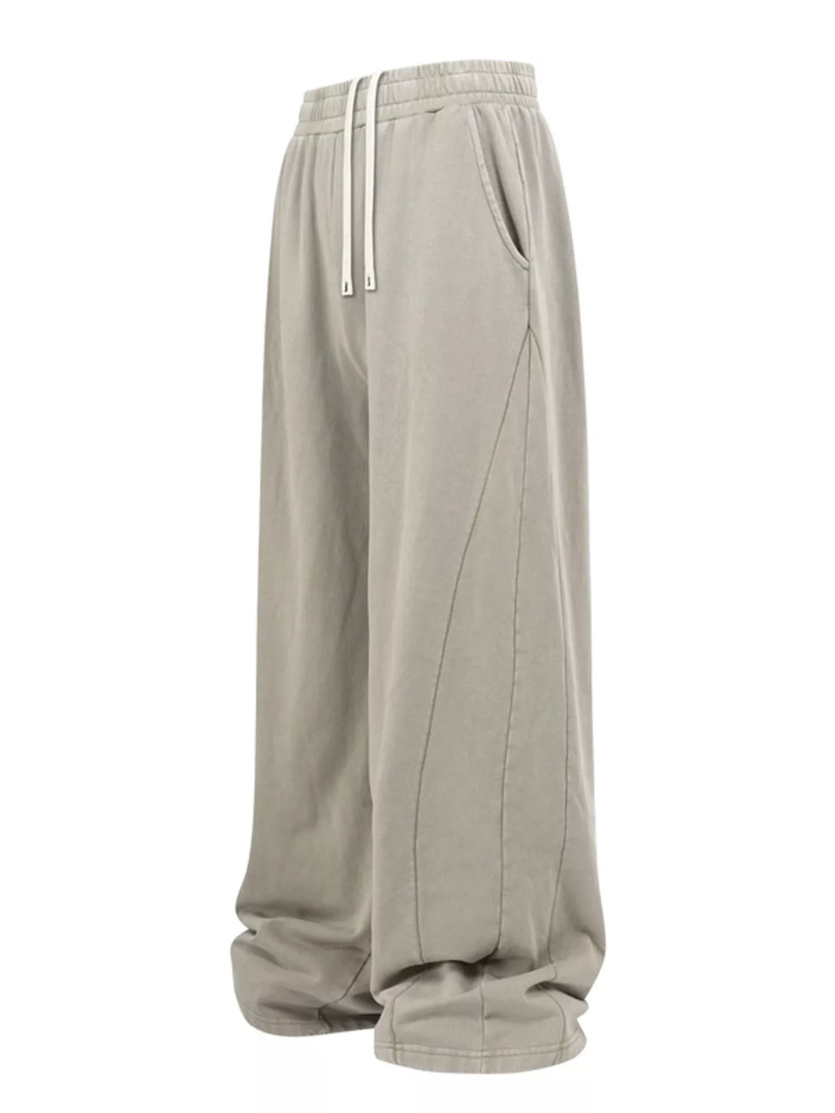 Men's Relaxed Fit Wide Leg Pants in Khaki