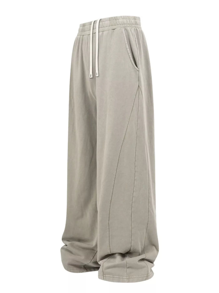 Men's Relaxed Fit Wide Leg Pants in Khaki